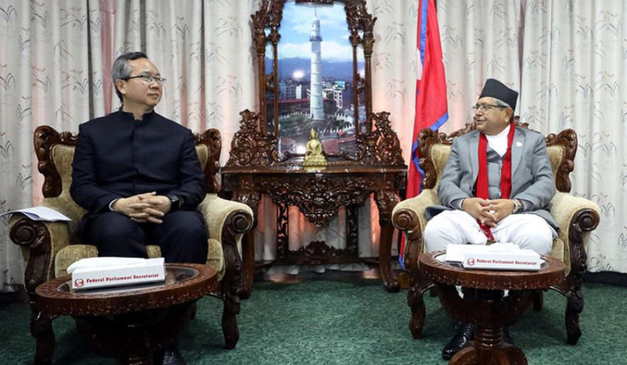चिनियाँ राजदूतसँग सभामुखको भेट